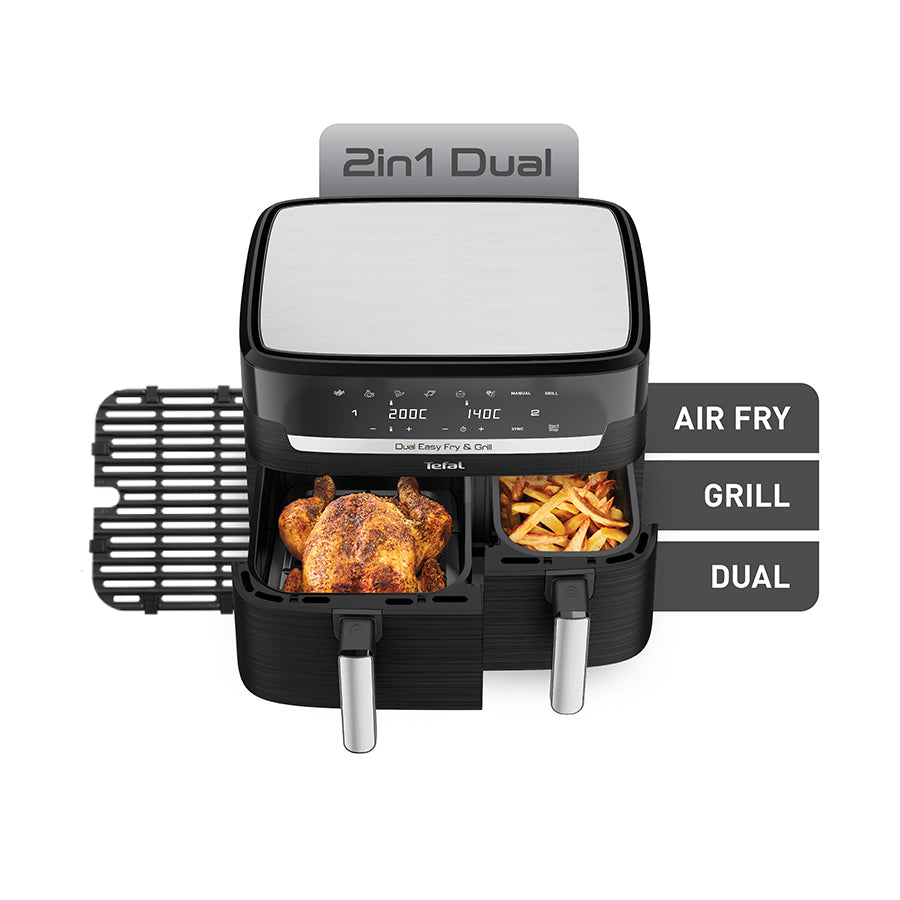Tefal Dual Easy Fry & Grill Precision XXL Air Fryer EY905N