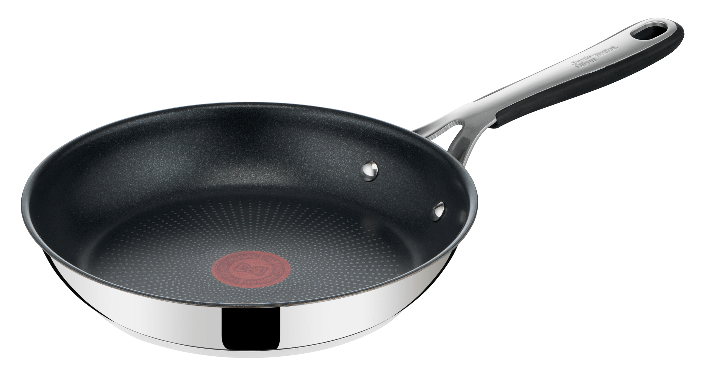 Jamie Oliver by Tefal Kitchen Essentials Non-Stick Stainless Steel Induction Frypan 24 cm