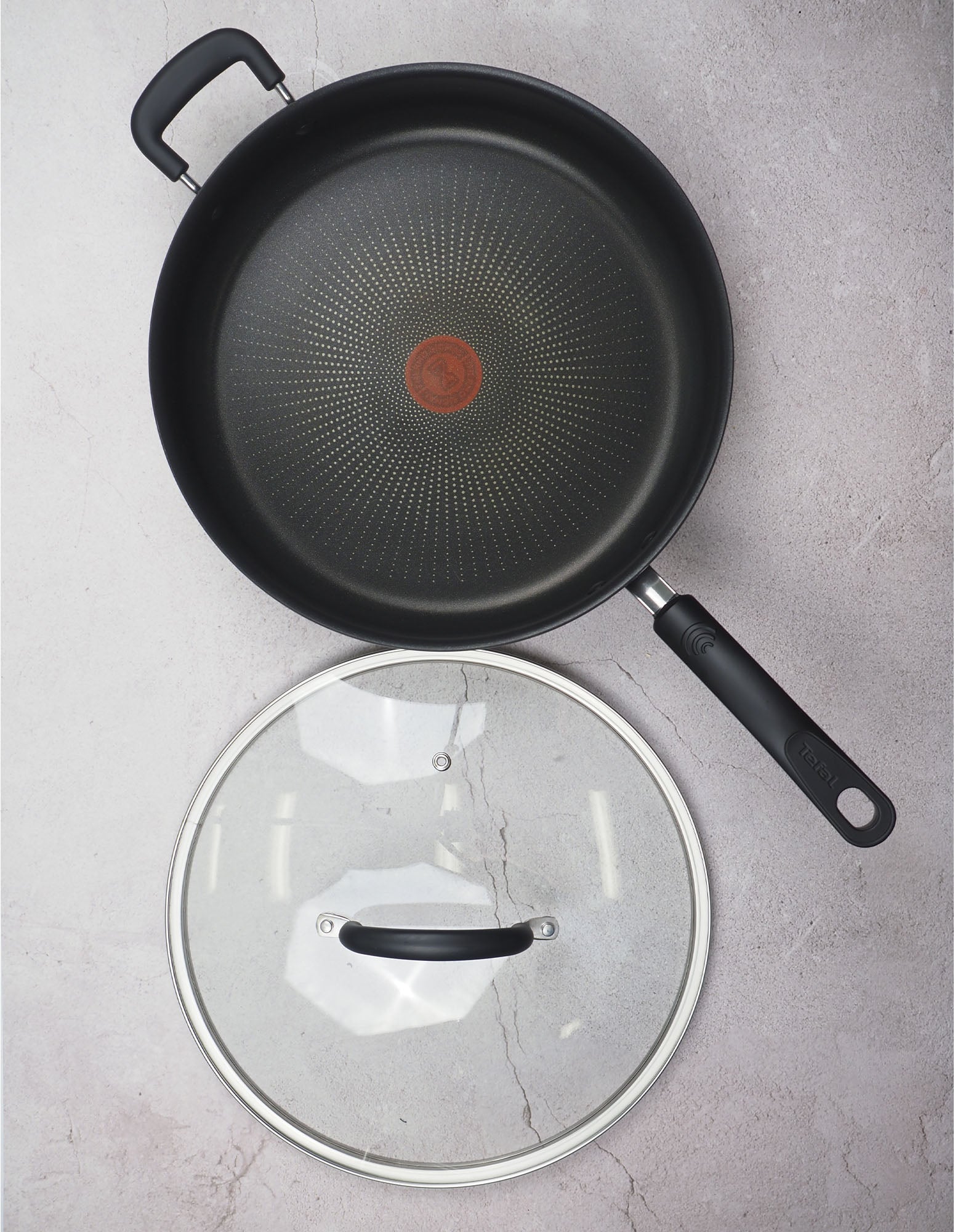 Tefal Specialty Hard Anodised Non-Stick Sautepan 30cm + Lid