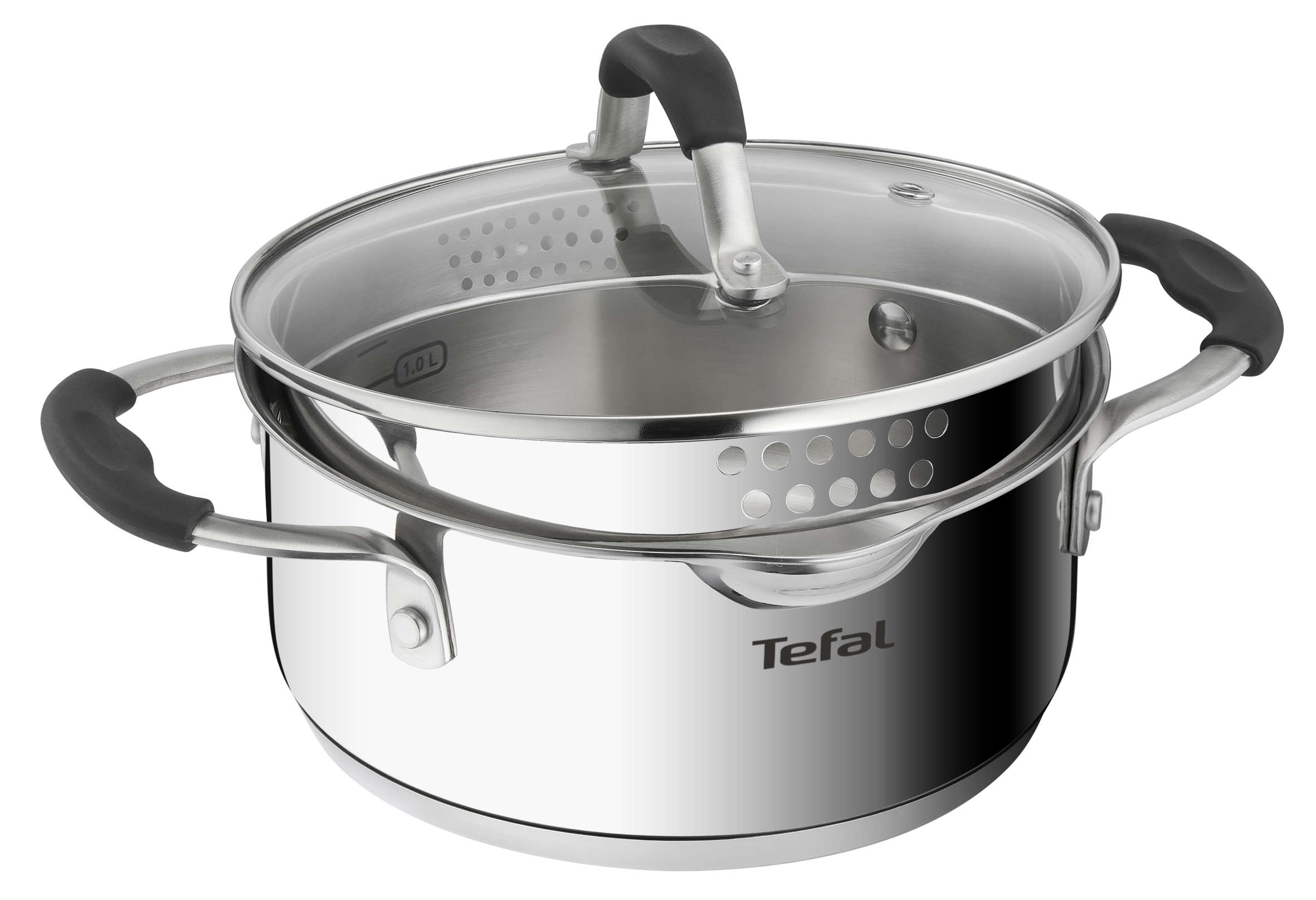 Tefal Illico Induction Stainless Steel 4pce Set + Utensils